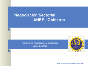 Protocolo de Negociación Sectorial ANEF-Gobierno