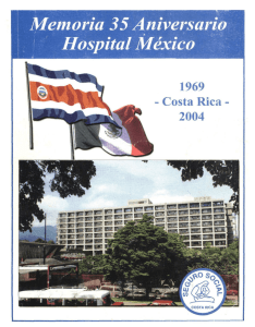 Memoria 35 aniversario Hospital México 1969-Costa Rica