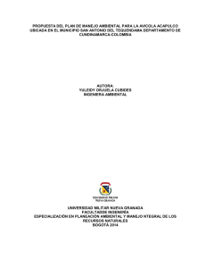 propuesta del plan de manejo ambiental para la avicola acapulco