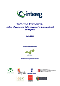 Informe trimestral sobre el comercio interregional