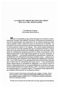 La narrativa breve de Oswaldo Trejo: más allá del textualismo