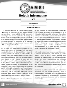 AMEI: 5to Boletín - Asociación Mexicana de Estudios