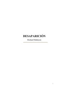 Matheson, Richard - Desaparicion Relatos