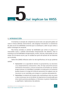 Desarrollo de las habilidades sociales