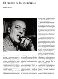 El mundo de las efemérides - Revista de la Universidad de México