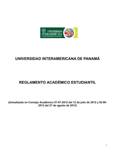 Reglamento Académico Estudiantil UIP Ago 27 2012