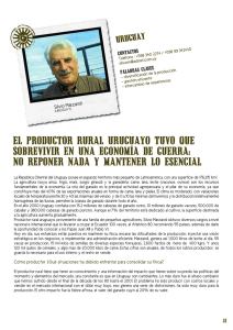 El productor rural uruguayo tuvo que sobrevivir en una economía de