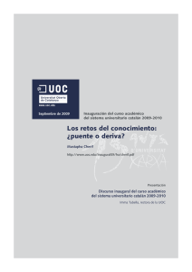 Los retos del conocimiento: ¿puente o deriva?