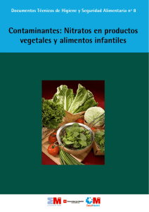 BVCM017074_Contaminantes: nitratos en productos vegetales y