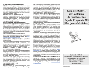 Guía de NORML de California de Sus Derechos Bajo la Propuesta