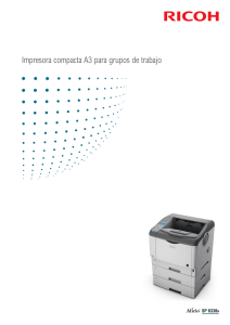Impresora compacta A3 para grupos de trabajo