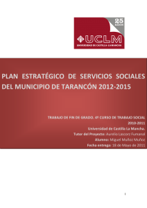 plan estratégico de servicios sociales del municipio de tarancón