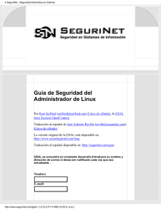 A SeguriNet - Seguridad Informatica en Internet