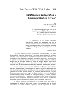 Brief Papers nº1/98, CEsA, Lisboa, 1998 Construcción