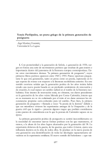 Yoryis Pavlópulos, un poeta griego de la primera generación de