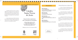 Cátedra Santa Teresa de Jesús - Universidad Pontificia de Salamanca