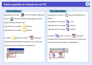Cómo guardar el manual en un PC