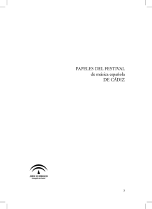 PAPELES DEL FESTIVAL de música española DE CÁDIZ