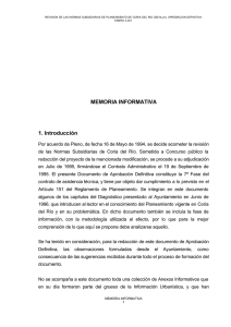 Memoria Informativa - Ayuntamiento de Coria del Río