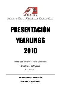 PRESENTACIÓN YEARLINGS 2010