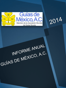 INFORME ANUAL 2014 GUÍAS DE MÉXICO AC