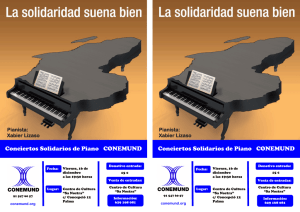 Conciertos Solidarios de Piano CONEMUND Conciertos Solidarios