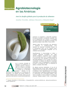 Perspectivas Agrobiotecnología en las Américas