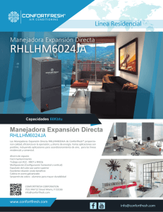 Brochure Comercial - Manejadora Serie RHLLHM6024JA