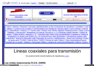 Lineas coaxiales para transmisión XE3RLR Javier