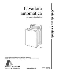 advertencia - Alliance Laundry Systems
