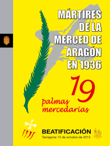 MÁRTIRES DE LA MERCED DE ARAGÓN EN 1936