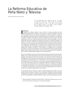 La Reforma Educativa de Peña Nieto y Televisa