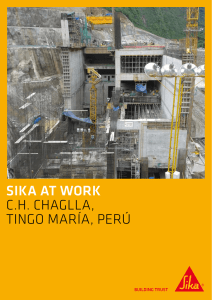 Sika at work C.H. CHAGLLA, TINGO MARÍA, PERÚ