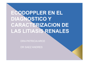 Ecodoppler en el diagnóstico y caracterización de la litiasis renal.