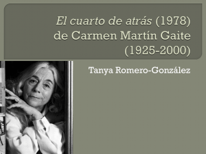 El cuarto de atrás (1978) de Carmen Martín Gaite (1925