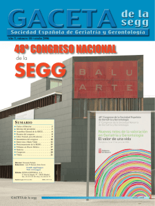 Gaceta 18.indd - Sociedad Española de Geriatría y Gerontología