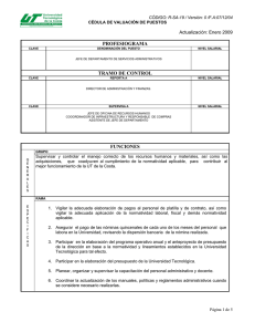 Servicios Administrativos - Universidad Tecnológica de la Costa