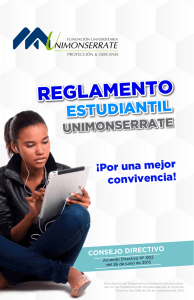 REGLAMENTO - Fundación Universitaria Monserrate