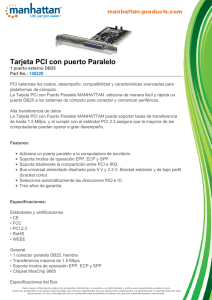 Tarjeta PCI con puerto Paralelo