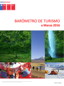 Barómetro de Turismo a marzo 2016