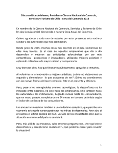 Discurso Ricardo Mewes Cena Anual Comercio 2016