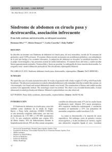 Síndrome de abdomen en ciruela pasa y dextrocardia, asociación