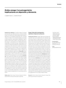 Ácidos omega-3 en psicogeriatría: implicaciones