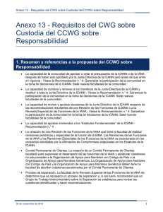 Anexo 13 - Requisitos del CWG sobre Custodia del CCWG