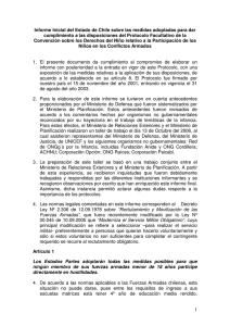 1 Informe Inicial del Estado de Chile sobre las medidas adoptadas