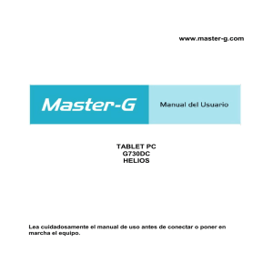 www.master-g.com TABLET PC G730DC HELIOS