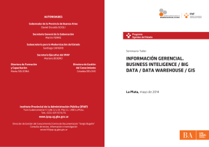 información gerencial. business inteligence / big data / data