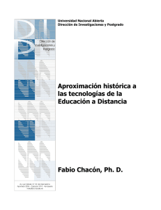 Aproximación histórica a las tecnologías de la Educación a Distancia