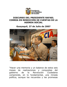 Hacer un - Presidencia de la República del Ecuador