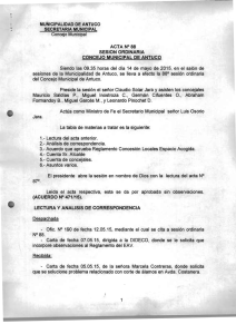 ACTA N°88 - Ilustre Municipalidad de Antuco